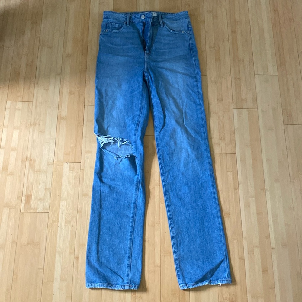PAIGE JEANS: STELLA 31IN SEAM BLTLPS NOVELT-AZRA DESTRUCTED sz: 26
